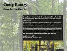 Tablet Screenshot of camprotarycrawfordsville.org